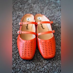 Diana Double Strap Flats Free People Size 6